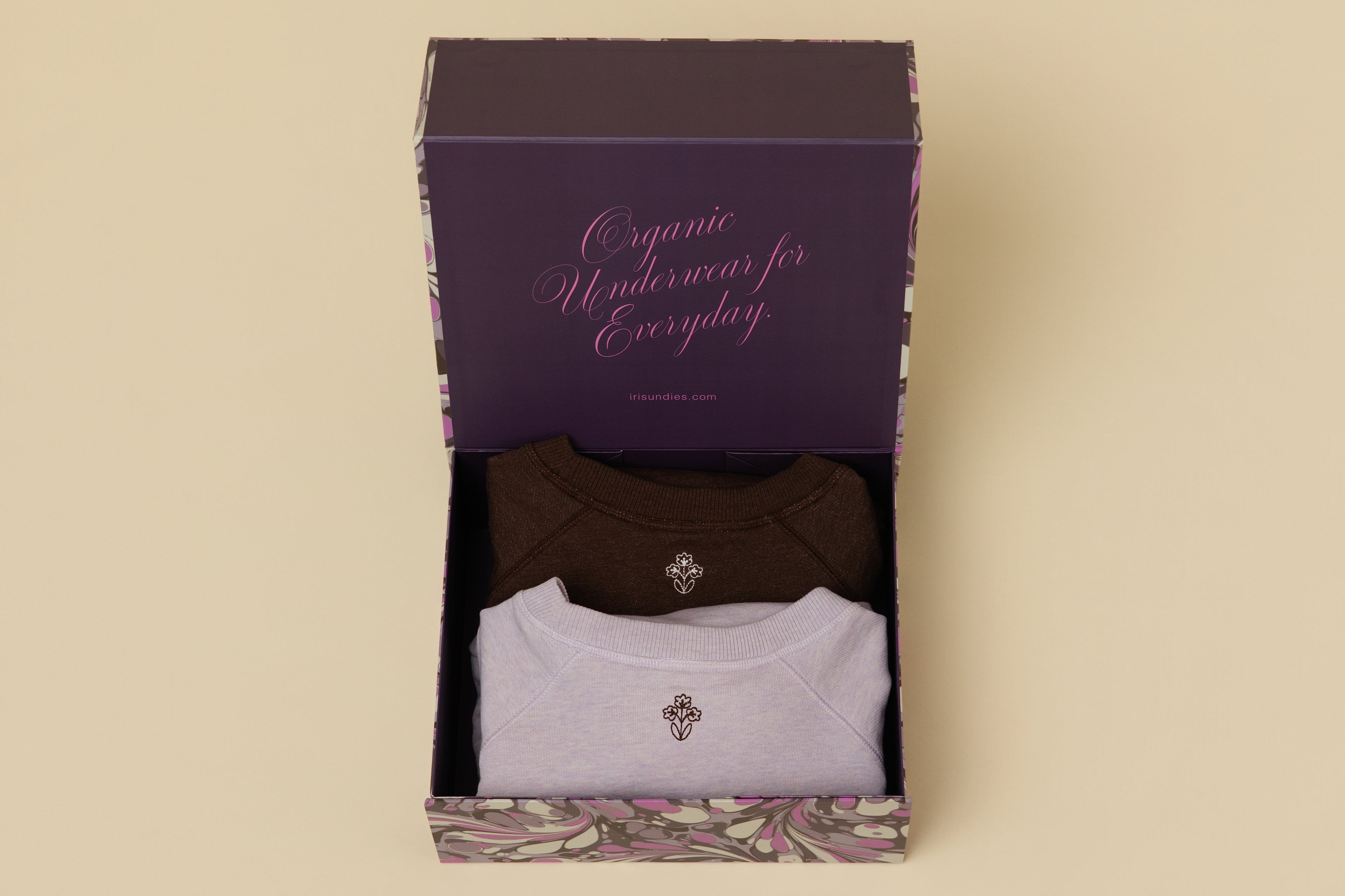 Medium Iris Marble Box