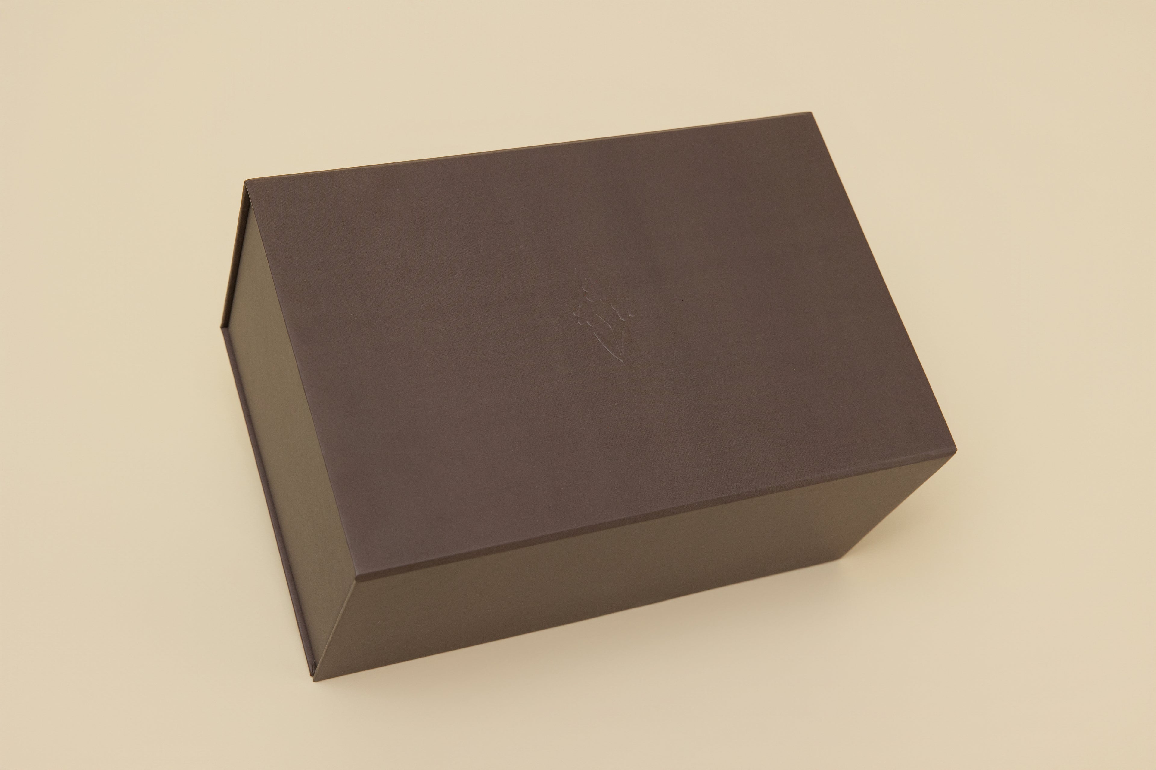 Small Embossed Espresso Box